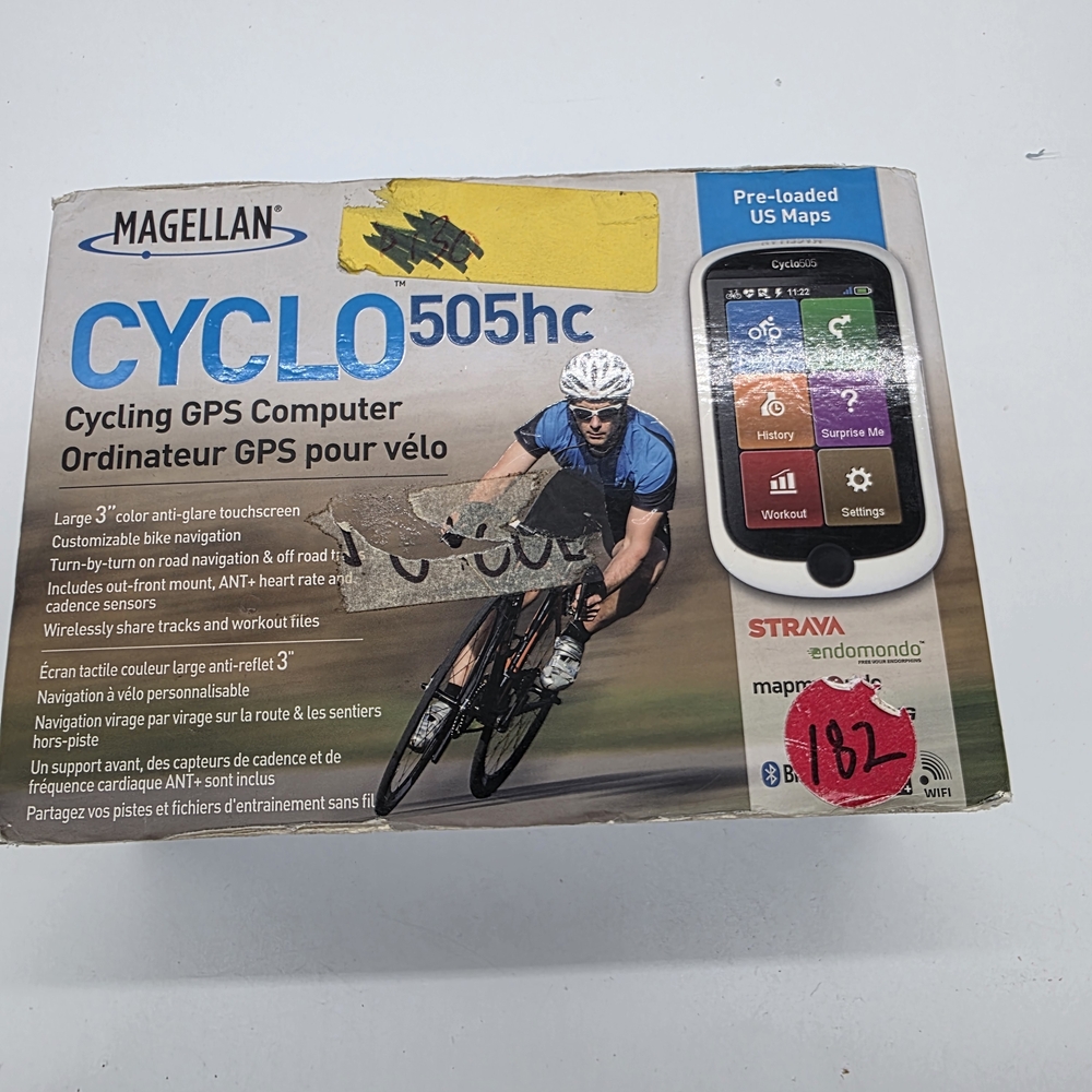 Magellan Cyclo 505hc Cycling GPS Computer • Heart Rate & Cadence Sensors • Bike
